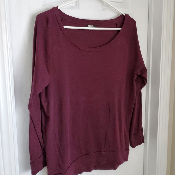 TNA GUC Del Mar Wine Colored Long Sleeve Sleeve - Picture 4 of 8